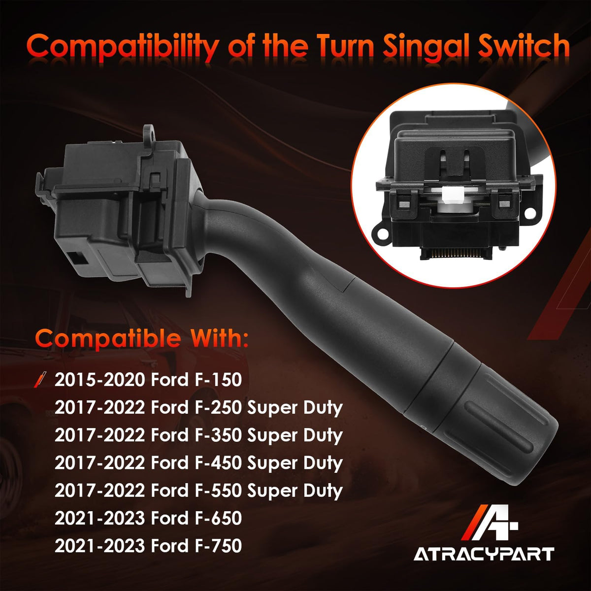 ATRACYPART connector and pins view showing copper contacts for reliable conductivity