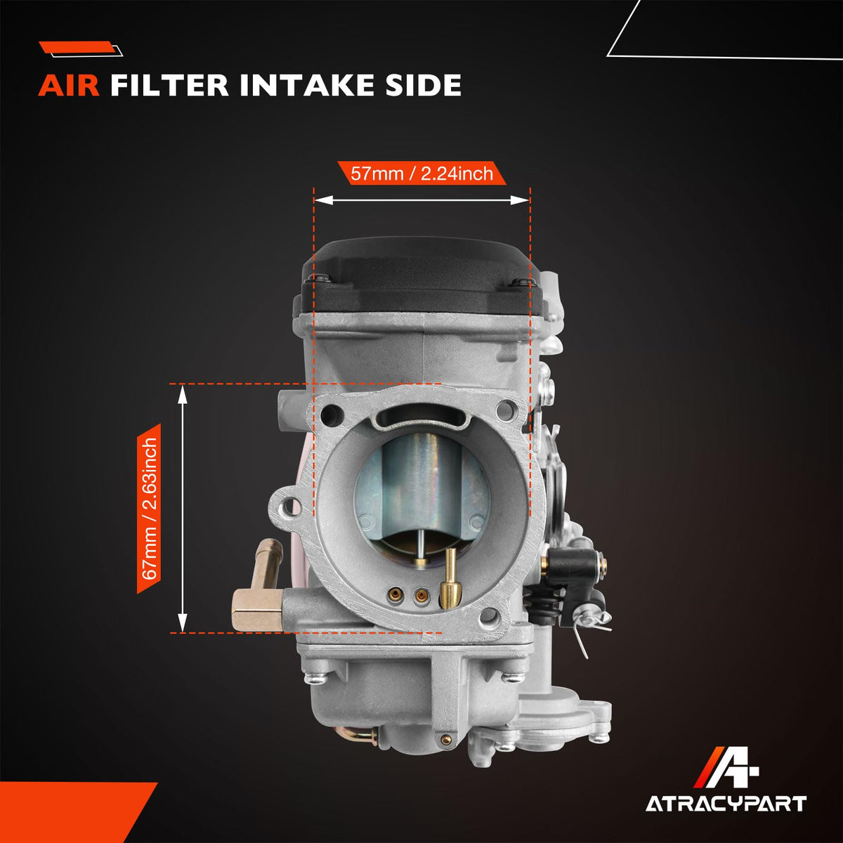 ATRACYPART CV40 installed on a Sportster demonstrating direct replacement benefit