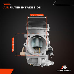 ATRACYPART CV40 installed on a Sportster demonstrating direct replacement benefit