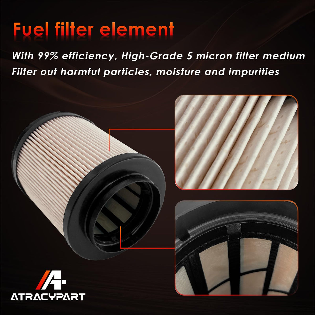 ATRACYPART FD4615 water separator chamber highlighted to show moisture removal benefit