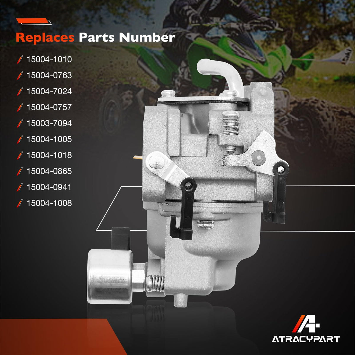 ATRACYPART carburetor side linkage closeup demonstrating easy connection