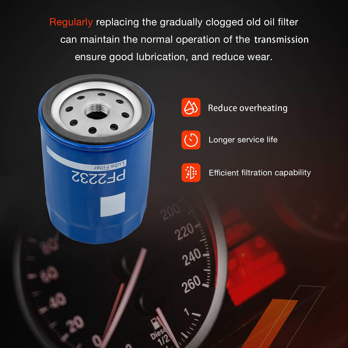 ATRACYPART filter installed under hood of Duramax truck improving system cleanliness