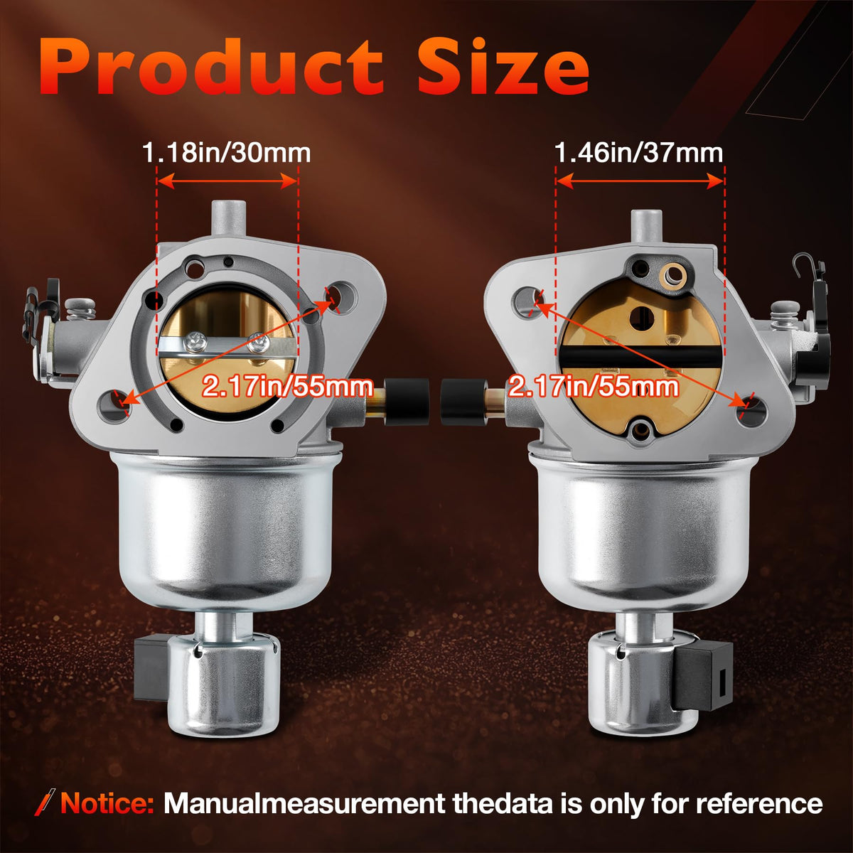 ATRACYPART close-up of carburetor throttle and choke detail for accurate fuel flow