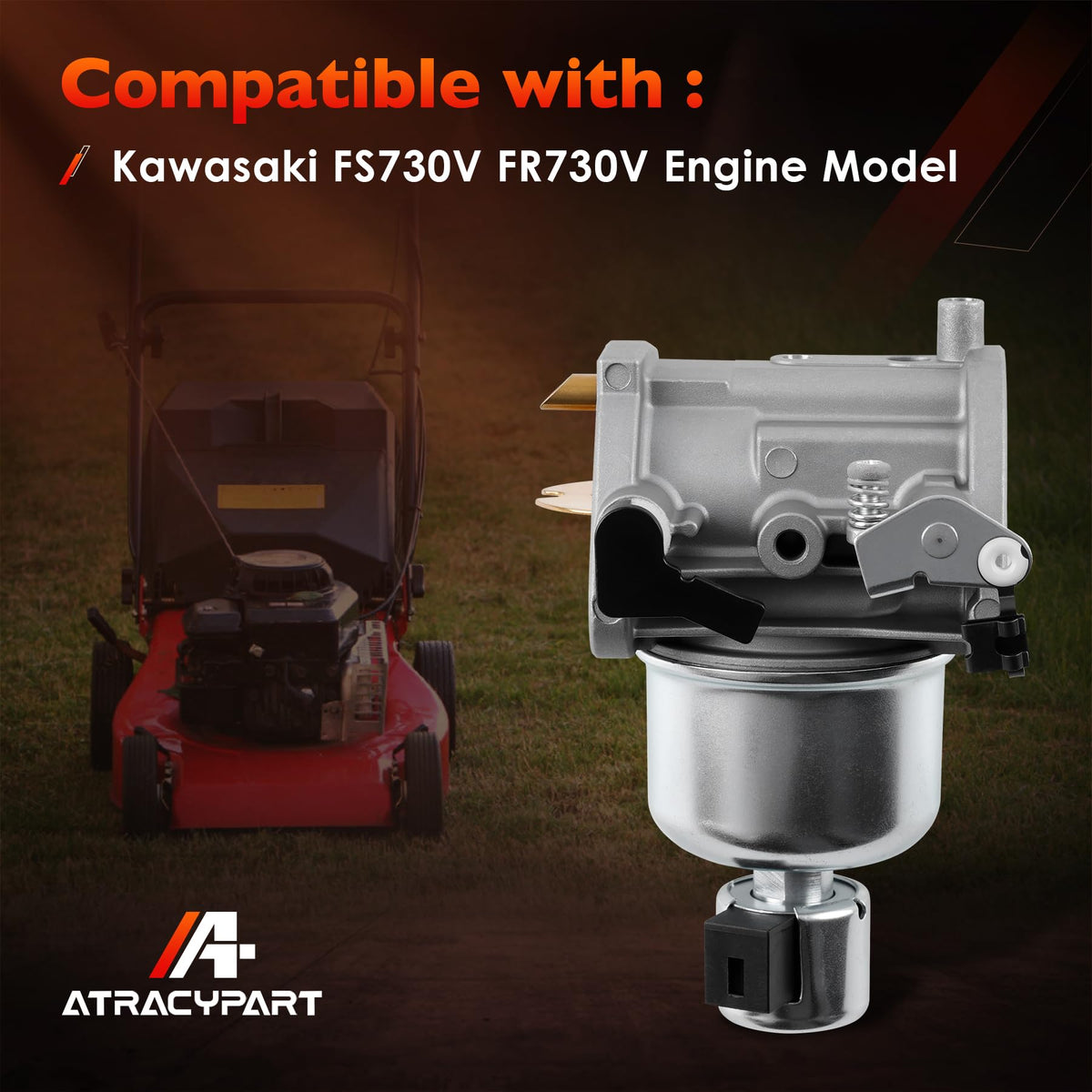 ATRACYPART fuel pump with fuel lines and shut-off valve to secure steady fuel delivery
