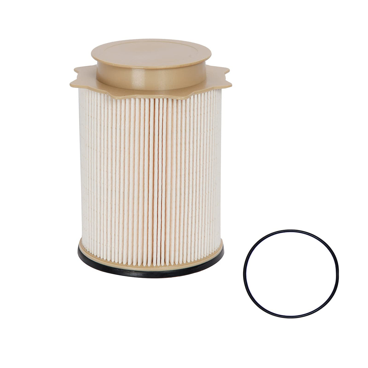 ATRACYPART front view fuel filter showing mounting features and reliable fitment