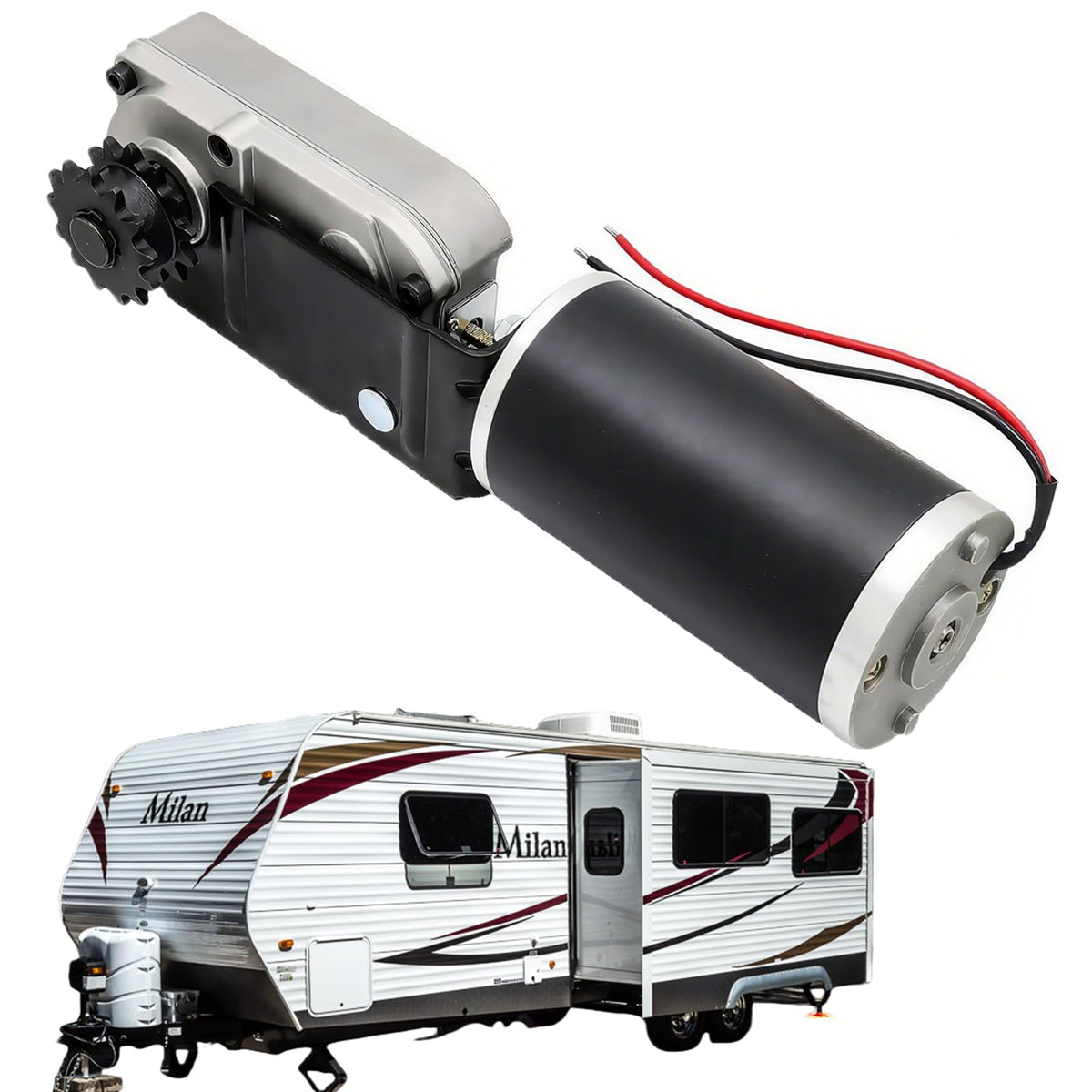 ATRACYPART front view motor assembly showing compact direct-replacement reliability