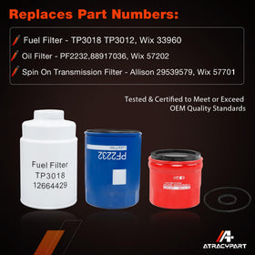 ATRACYPART fuel filter close-up showing element detail for superior contaminant removal