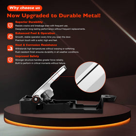 ATRACYPART handle side profile showing sturdy pivot for smooth operation
