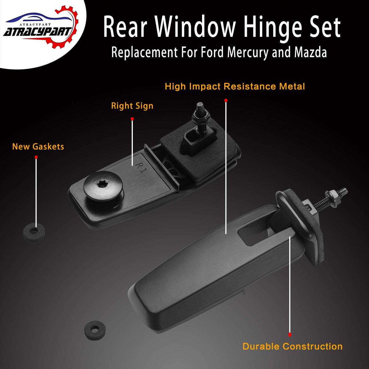 ATRACYPART included screws and gaskets organized for quick installation