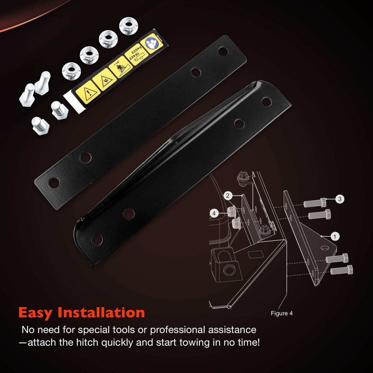 ATRACYPART included hardware and bolts for straightforward installation