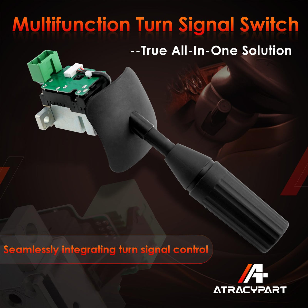 ATRACYPART technician installing switch in cab to speed truck service