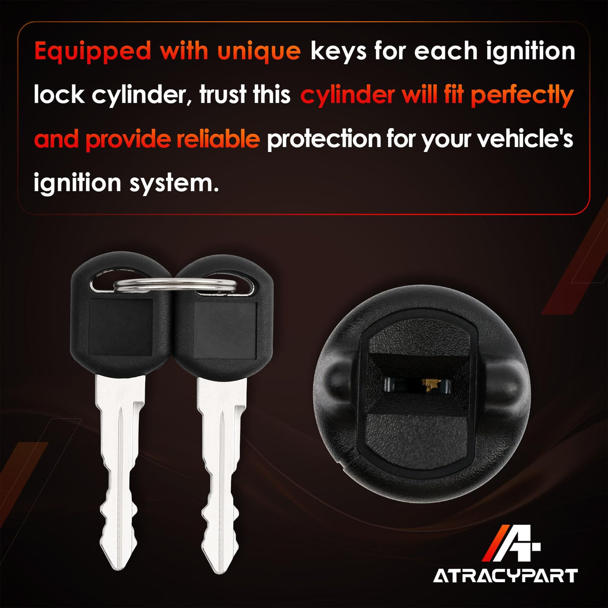ATRACYPART installed in steering column demonstrating restored ignition operation