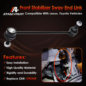 ATRACYPART installed on vehicle front suspension improving stability