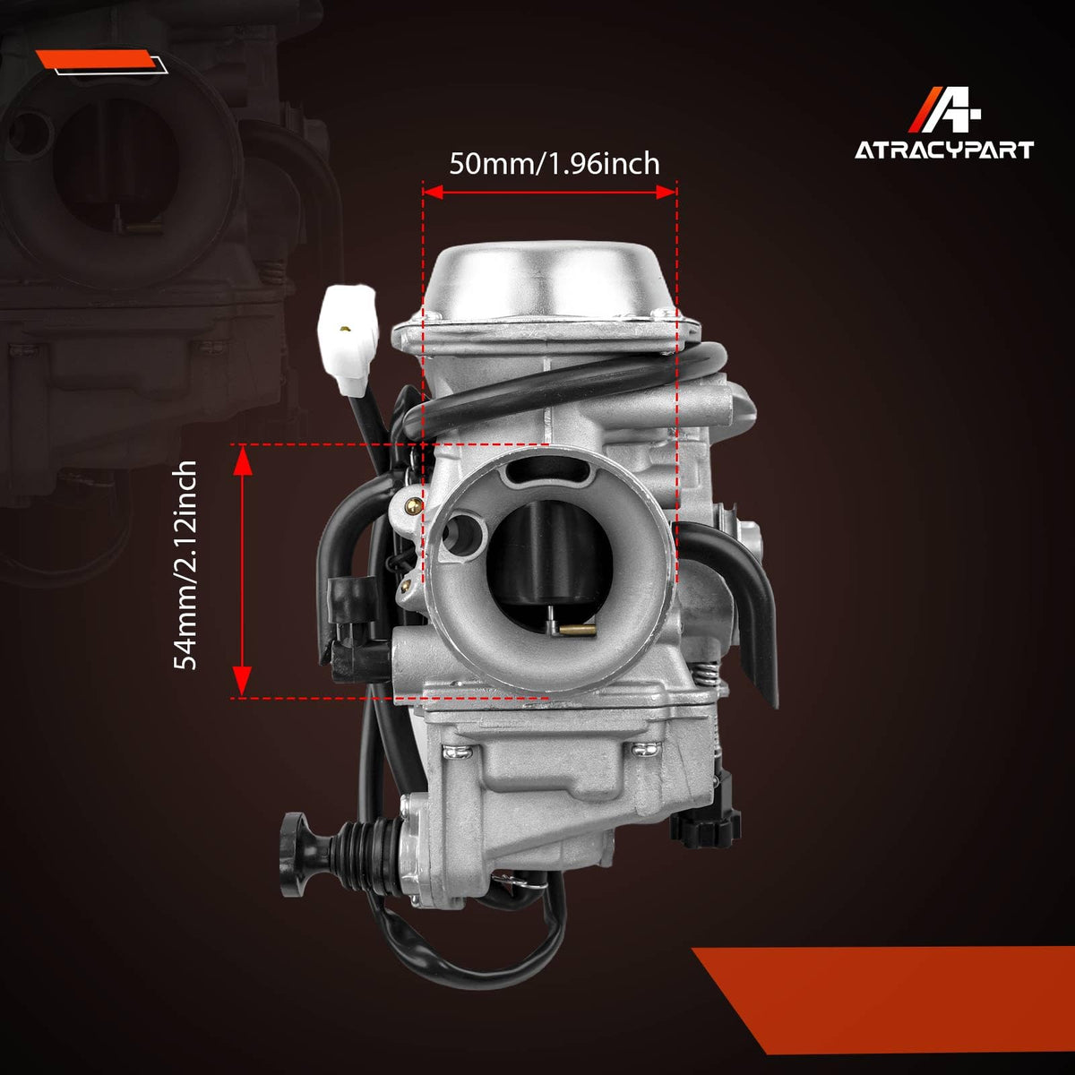 ATRACYPART carburetor installed on Honda Foreman ATV demonstrating restored throttle response