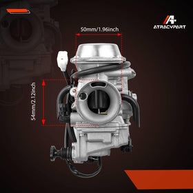ATRACYPART carburetor installed on Honda Foreman ATV demonstrating restored throttle response