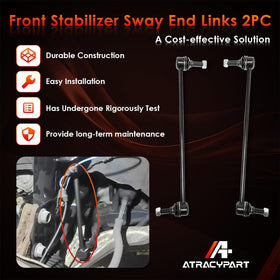 ATRACYPART sway link installed on vehicle front suspension improving cornering stability