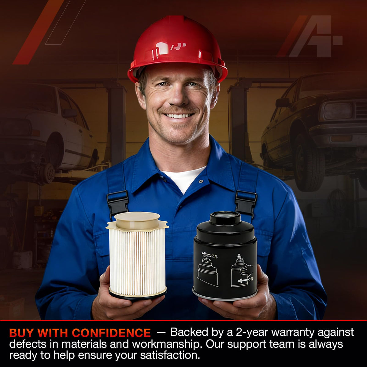 ATRACYPART truck towing on highway showcasing dependable filtration for heavy-duty use