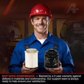 ATRACYPART truck towing on highway showcasing dependable filtration for heavy-duty use