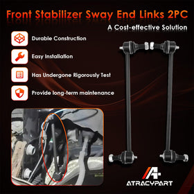 ATRACYPART sway bar link measured with tape demonstrating accurate OEM fit