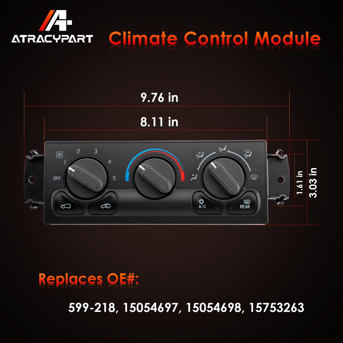 ATRACYPART ABS housing texture close-up indicating durable construction