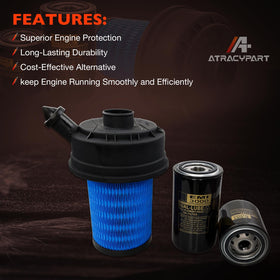 ATRACYPART oil filter close-up of threads and seal for secure fit benefit