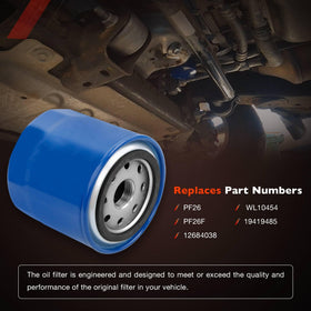 ATRACYPART oil filter top label and seal illustrating leak-resistant protection