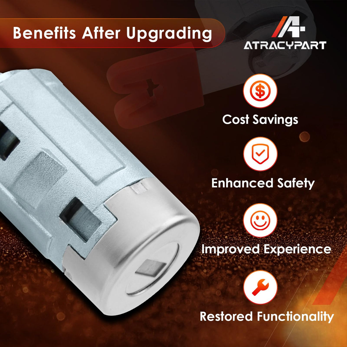 ATRACYPART comparison of worn and new cylinder illustrating improved durability