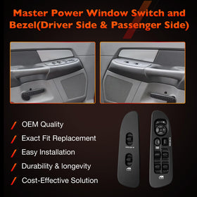 ATRACYPART passenger switch front view with bezel and improved appearance
