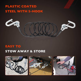ATRACYPART rubber keeper wrapped on S-hook preventing accidental unhooking benefit
