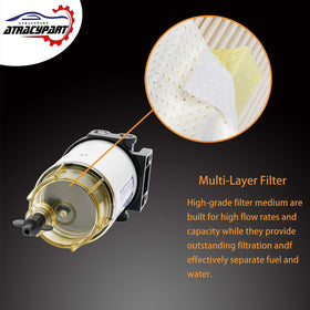 ATRACYPART brass fittings and PTFE tape included for leak-resistant installation