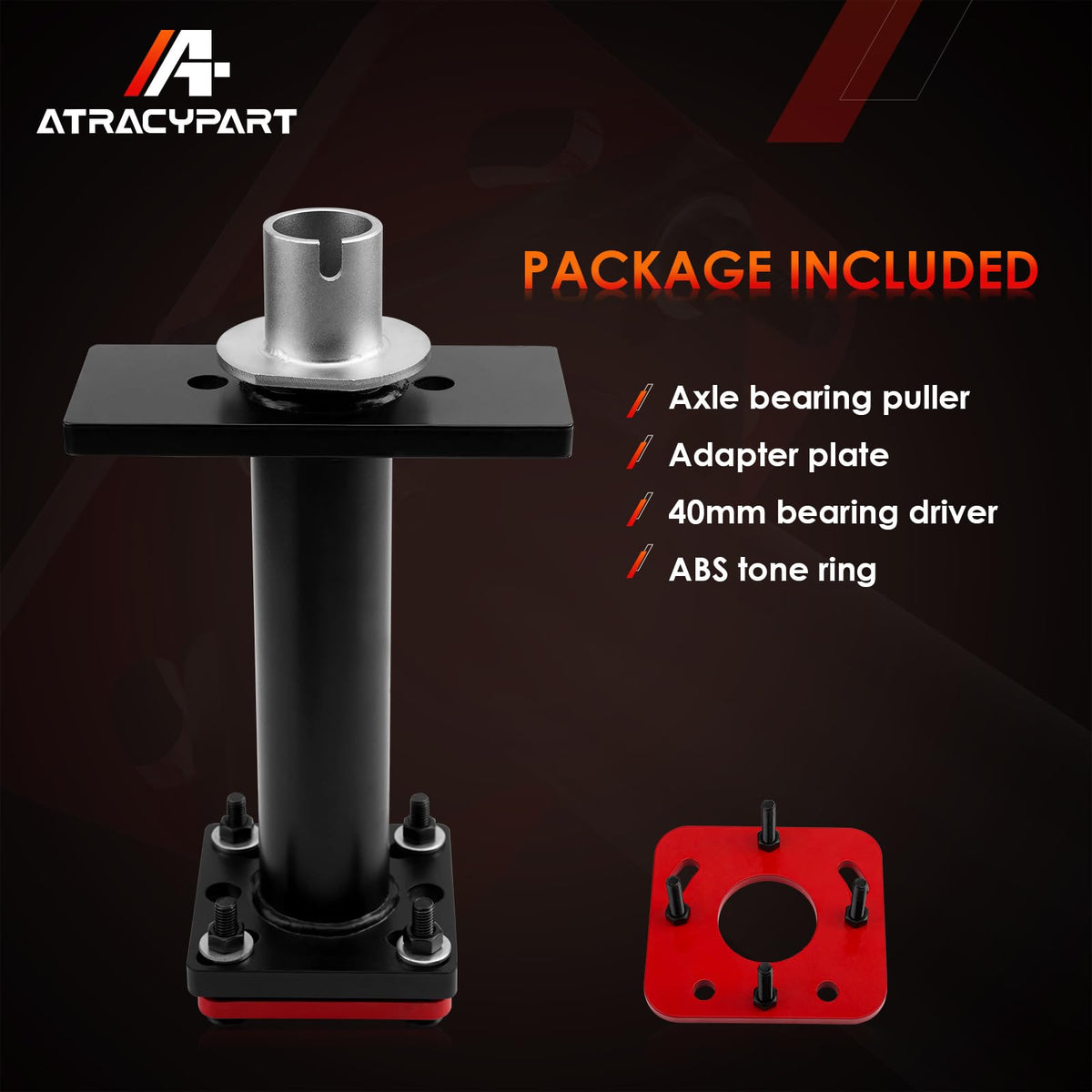 ATRACYPART size comparison with common hand tools showing compact portability