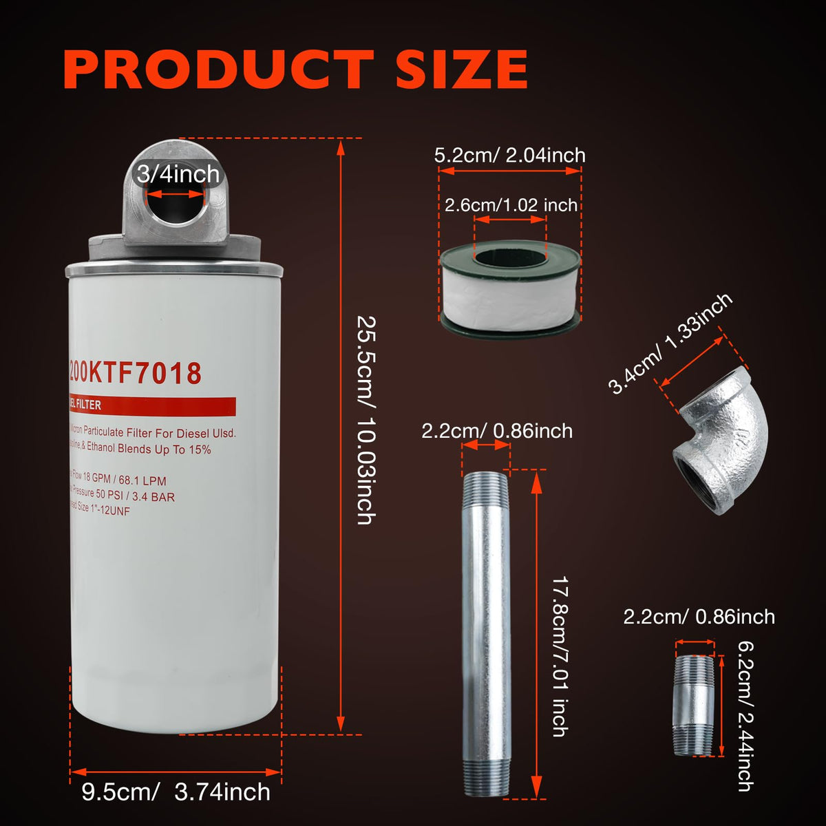ATRACYPART next to ruler for scale to show compact size and space-saving benefit