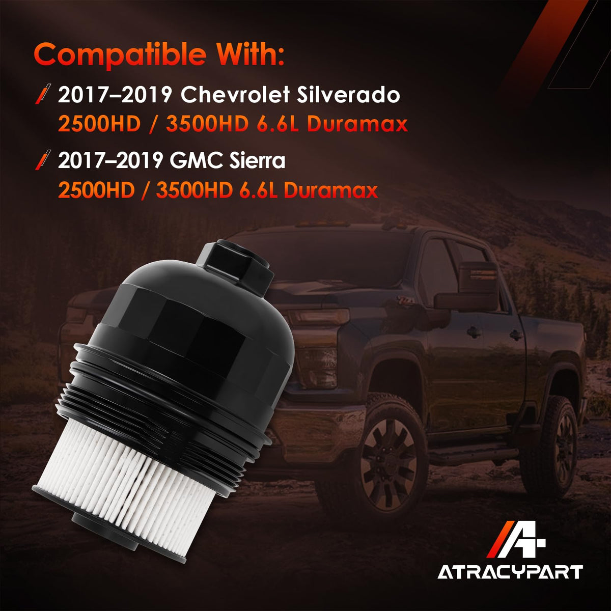 ATRACYPART scale with ruler dimensions showing compact size and accurate fitment