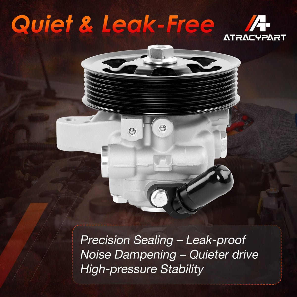ATRACYPART internals and seals close-up showing durable, high-pressure build