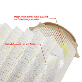 ATRACYPART separator bowl closeup showing water separation capability benefit