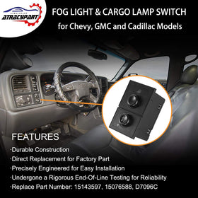 ATRACYPART side profile of switch highlighting durable ABS casing for long life