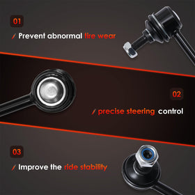 ATRACYPART sway link next to ruler showing exact size for correct fitment verification