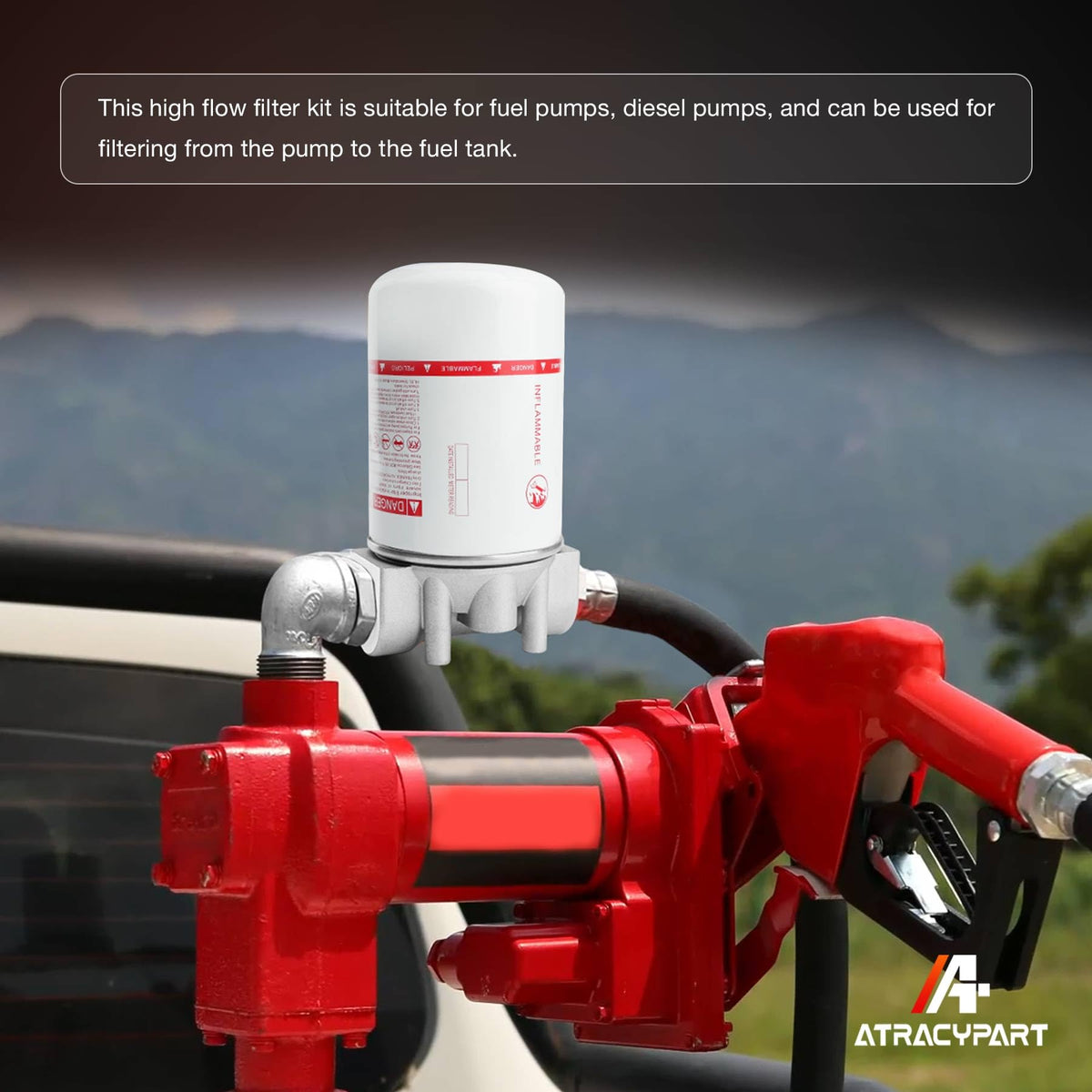 ATRACYPART held in hand to show compact size and simple field-servicing benefit