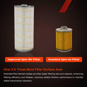 ATRACYPART filter beside ruler showing scale for correct compatibility and size confirmation