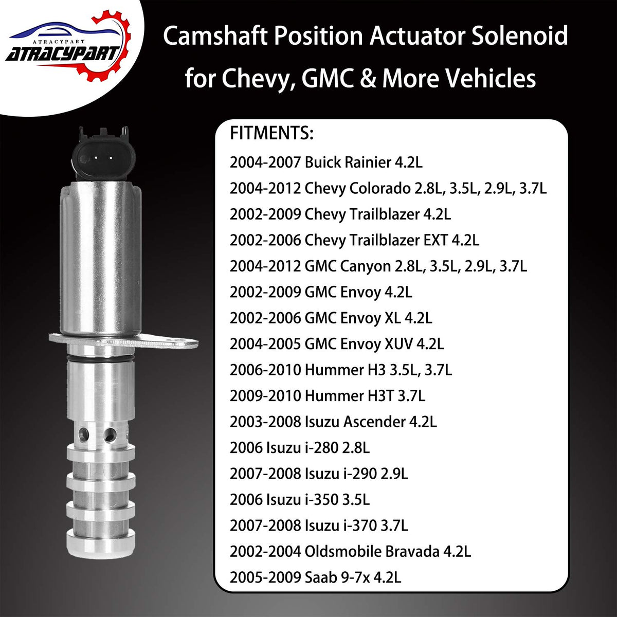 ATRACYPART solenoid valve body detail highlighting treated aluminum for improved wear resistance