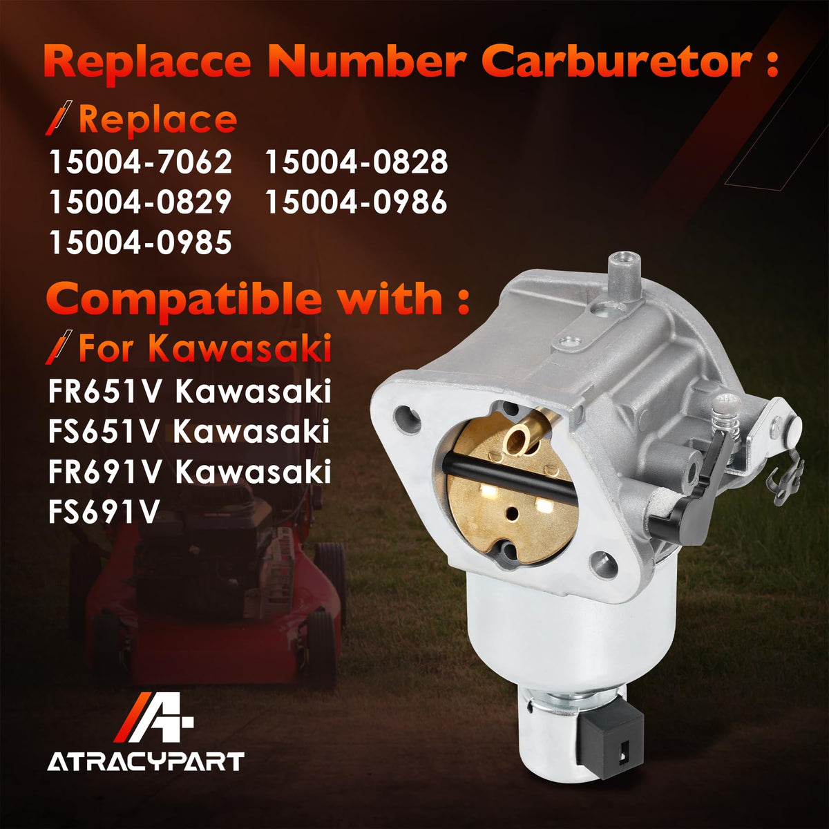 ATRACYPART spark plugs and gaskets laid out for complete tune-up convenience