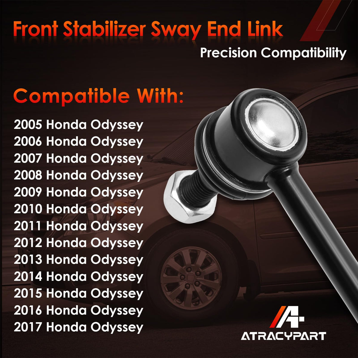 ATRACYPART close-up of bearing and rubber preload increases durability benefit