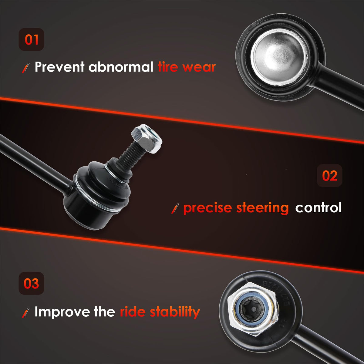 ATRACYPART threaded stud and nut detail shows secure fastening benefit