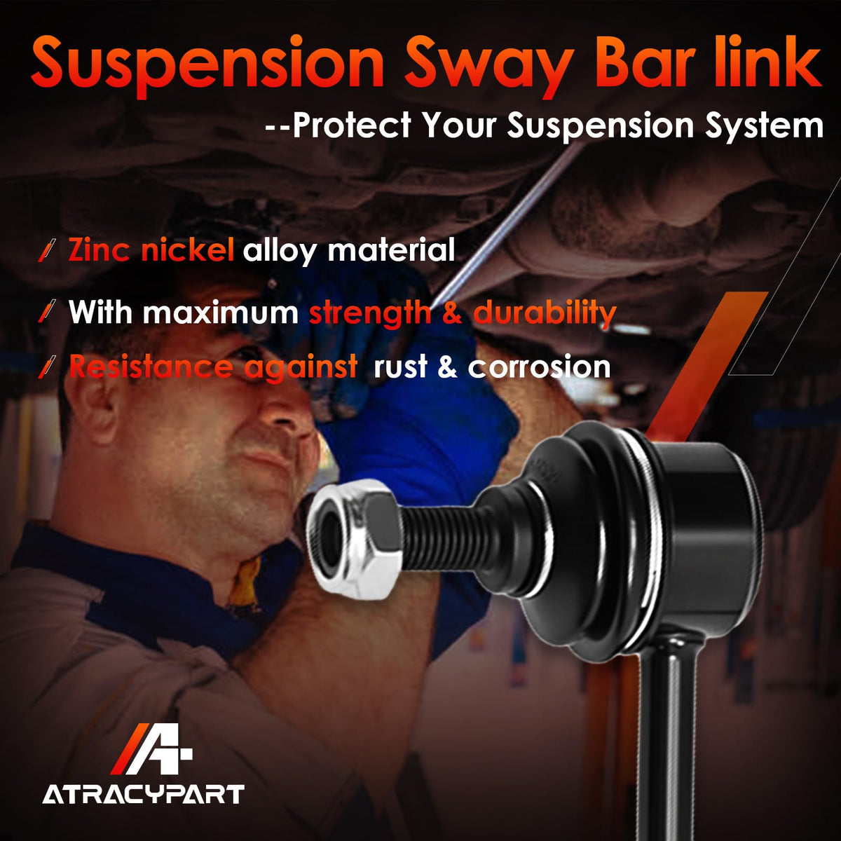 ATRACYPART thread and nut detail, illustrating secure fastenings for reliable fitment