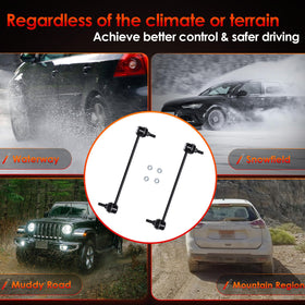 ATRACYPART sway links in vehicle garage scene, implying easy DIY replacement benefit