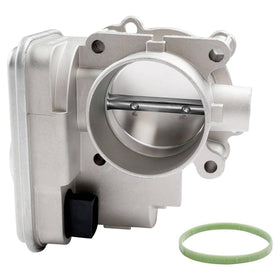 ATRACYPART front view of throttle body showing mounting flanges and gasket fitment benefit