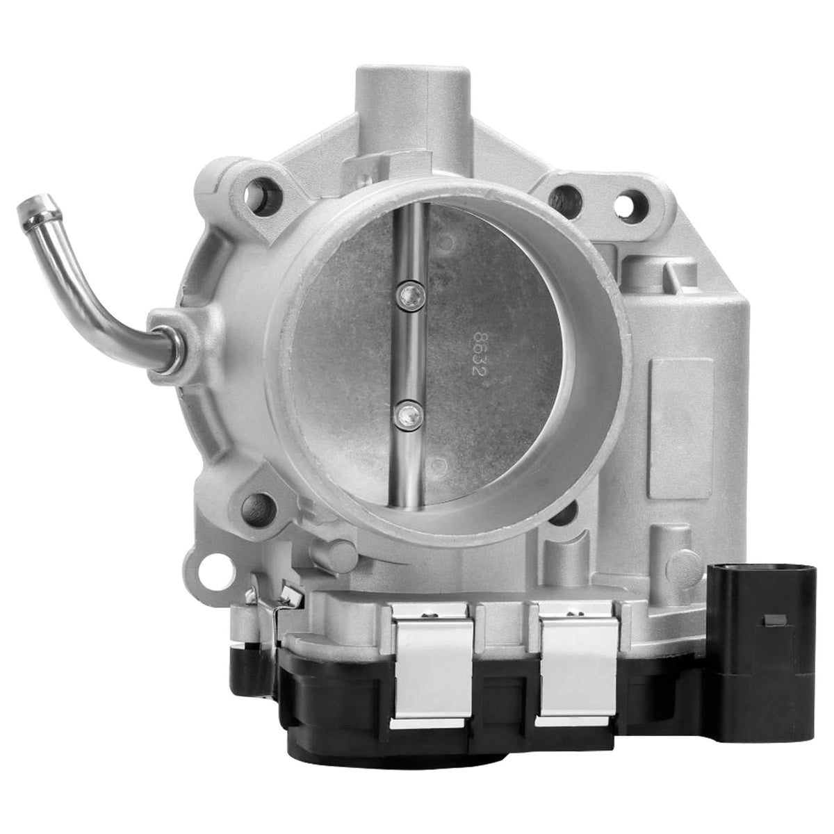 ATRACYPART throttle body front view showing direct-fit ports and benefit of easy installation