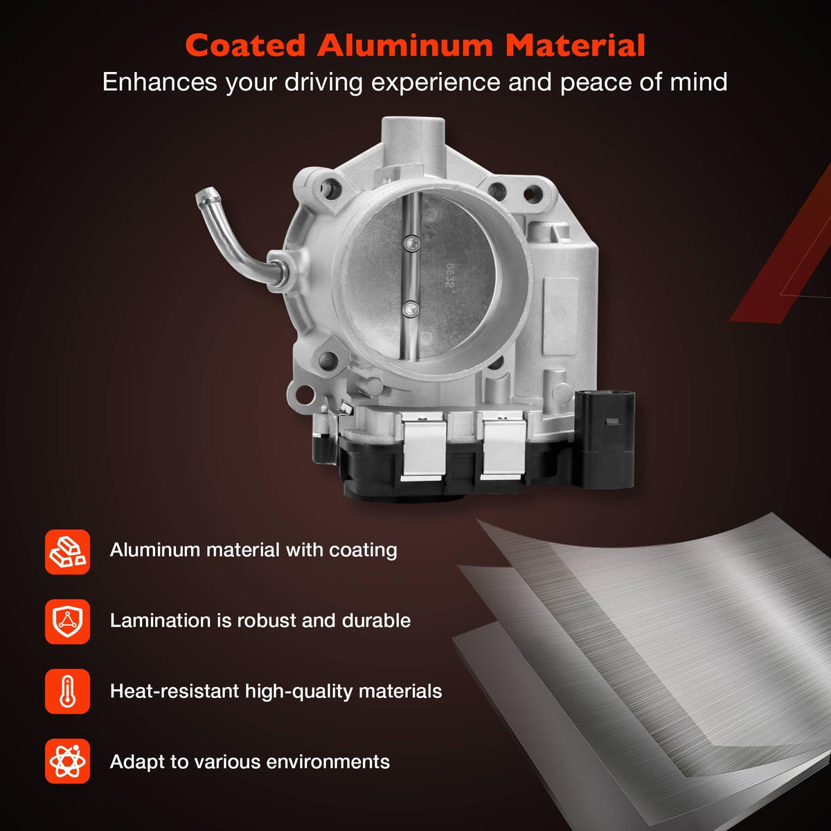 ATRACYPART throttle body mounted on engine demonstrating correct fit and quicker replacement