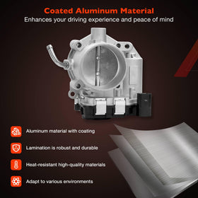 ATRACYPART throttle body mounted on engine demonstrating correct fit and quicker replacement