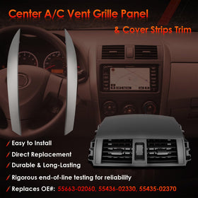 ATRACYPART vent grille close-up showing durable PC/ABS and smooth finish